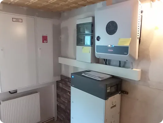 Beispielbild Speichersystem in einem Keller